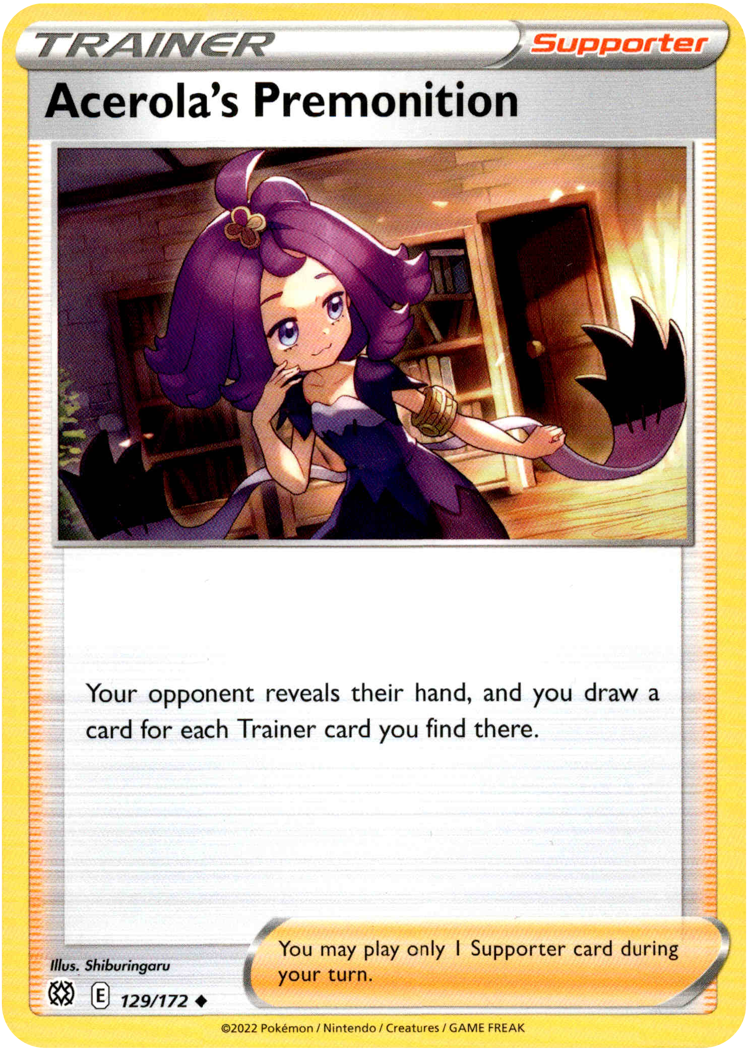 Acerola's Premonition - 129/172 - Brilliant Stars - Card Cavern