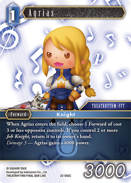 Agrias - 22-092C - Hidden Hope - Card Cavern