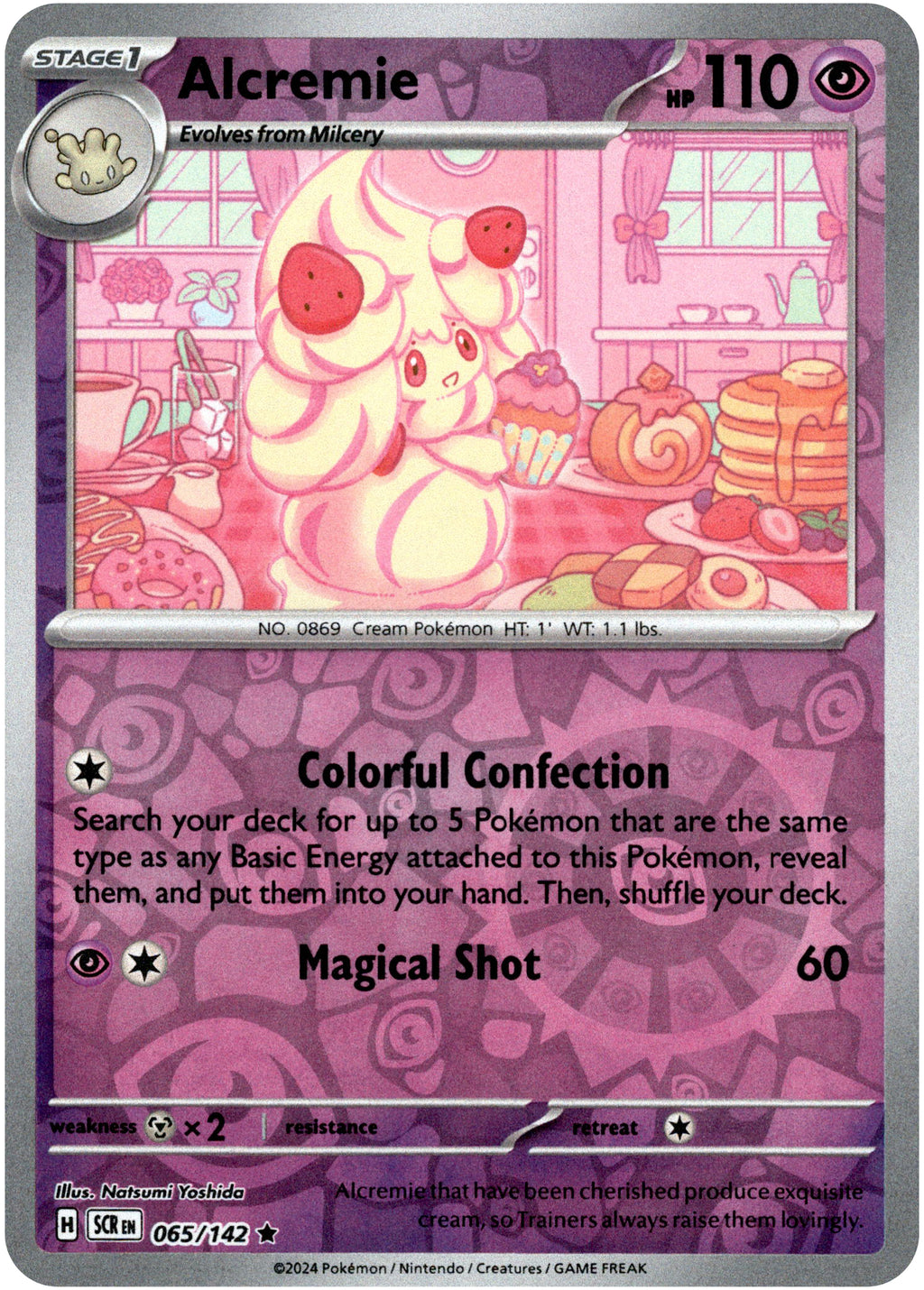 pokemon alcremie card Alcremie - 065/142 - Stellar Crown