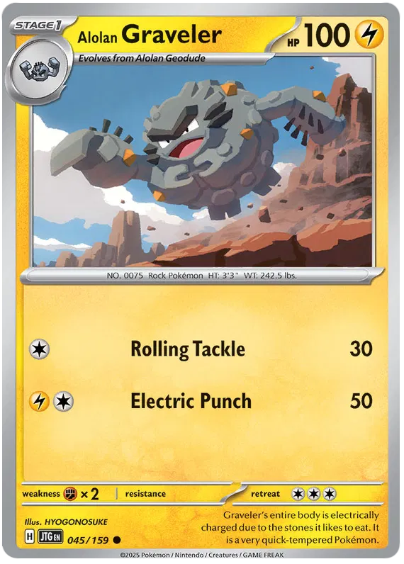 Alolan Graveler - 045/159 - Journey Together - Card Cavern