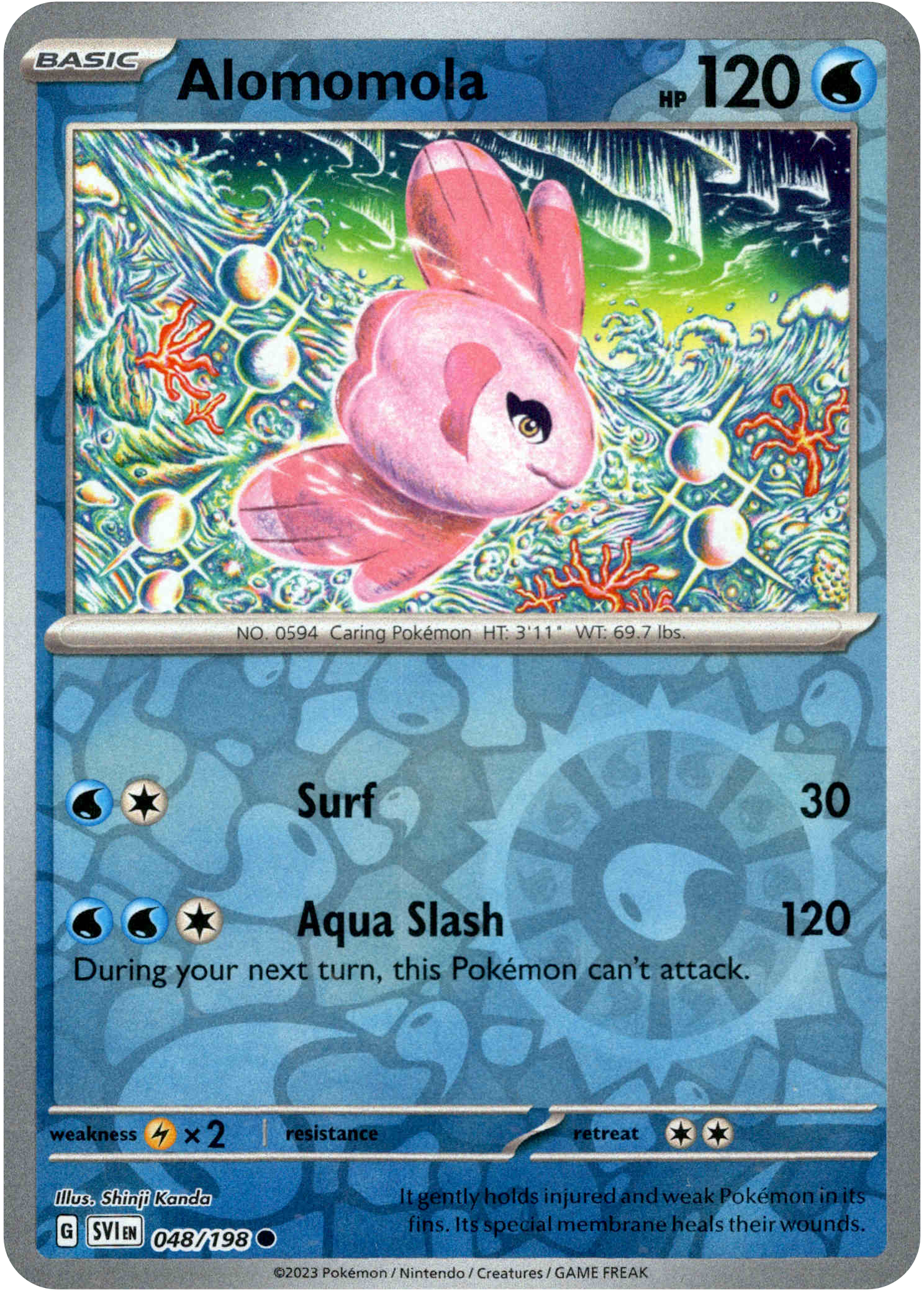 Alomomola - 048/198 - Scarlet & Violet - Reverse Holo - Card Cavern