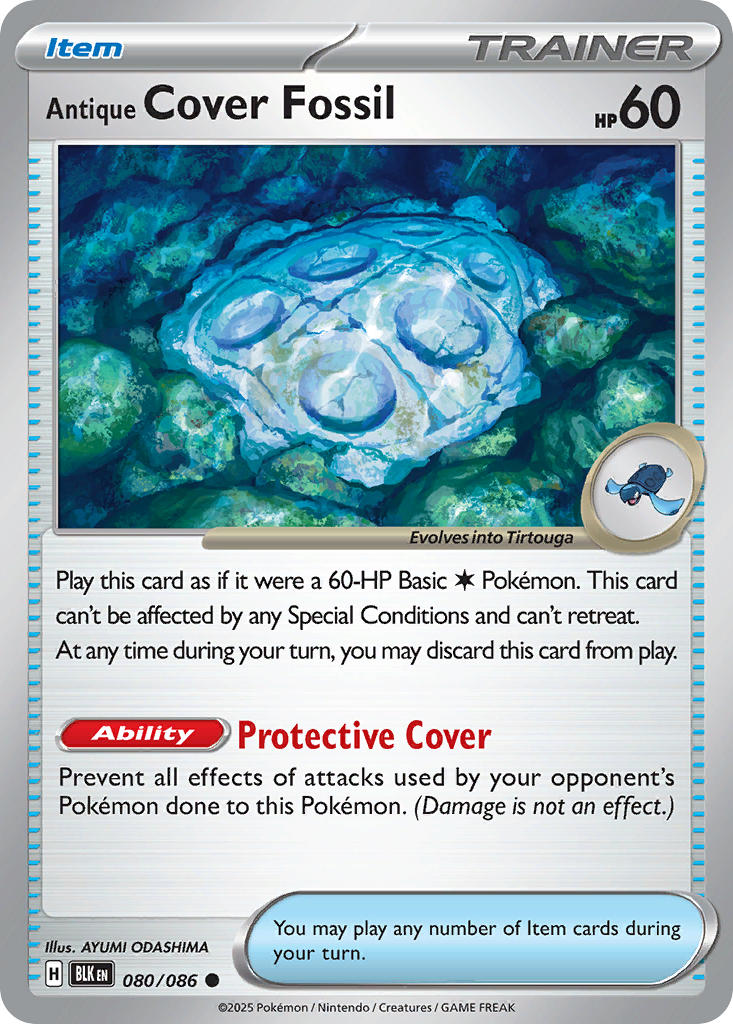 Antique Cover Fossil - 080/086 - Black Bolt - Card Cavern
