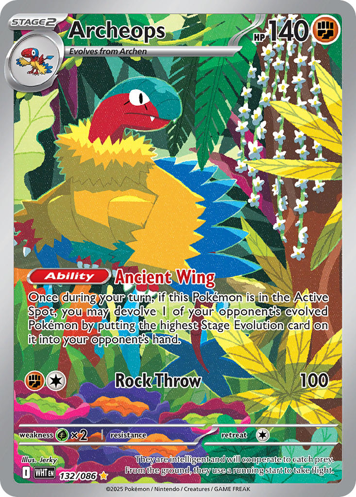 Archeops - 132/086 - White Flare - Holo - Card Cavern
