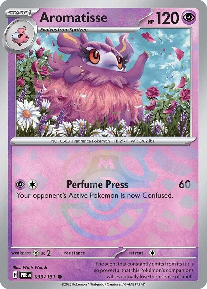 Aromatisse (Master Ball Pattern) - 039/131 - Prismatic Evolutions - Holo - Card Cavern