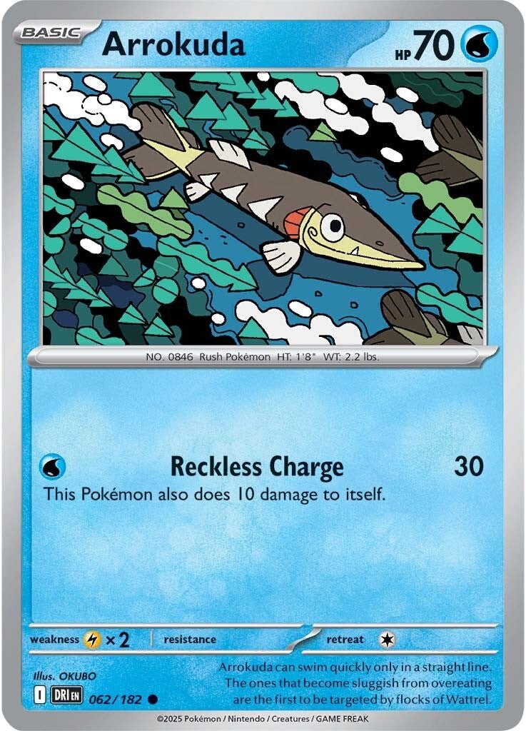 Arrokuda - 062/182 - Destined Rivals - Card Cavern