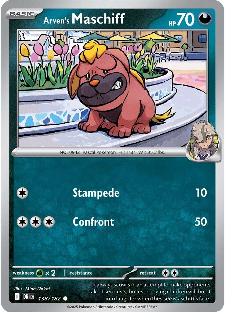 Arven's Maschiff - 138/182 - Destined Rivals - Card Cavern