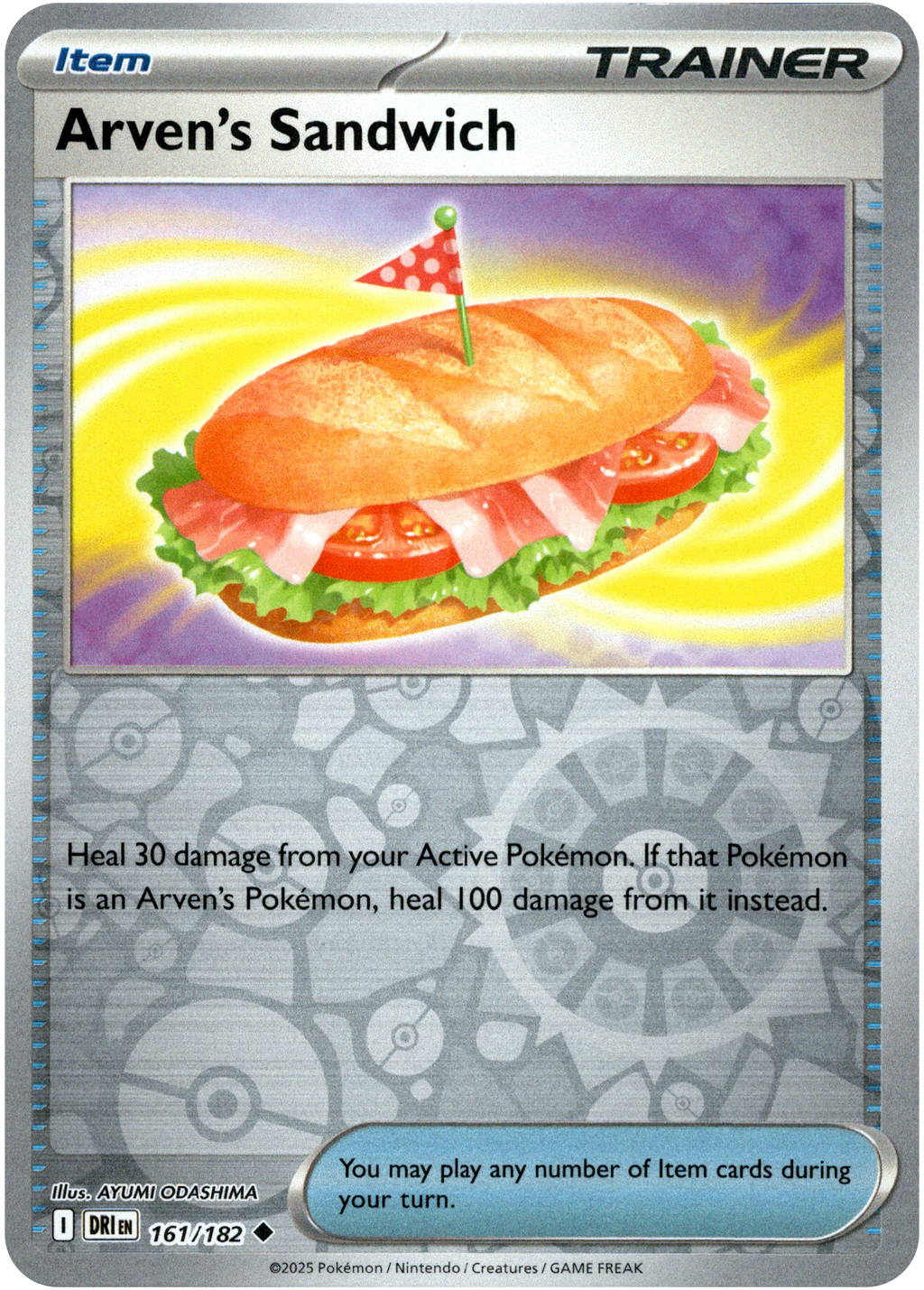 arven pokemon card price Arven's Sandwich - 161/182 - Destined Rivals