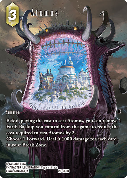 Atomos - 25-053H - Tears of the Planet - Full Art Foil - Card Cavern