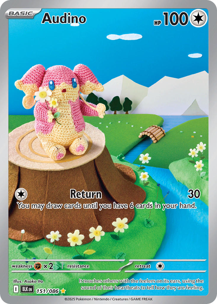 Audino - 151/086 - Black Bolt - Holo - Card Cavern