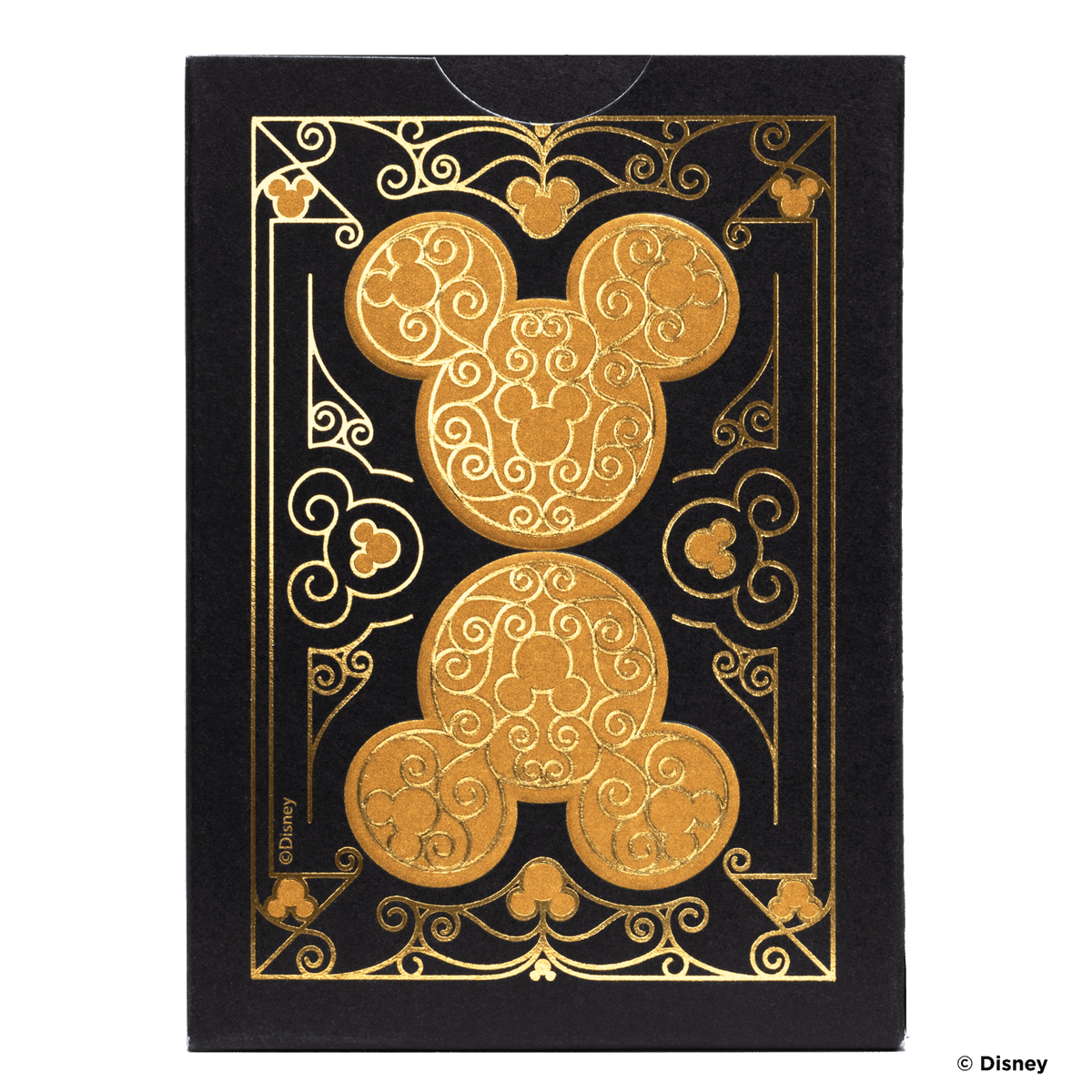 Disney Mickey Mouse inspired Black and Gold Bicycle Playing Cards - Card Cavern