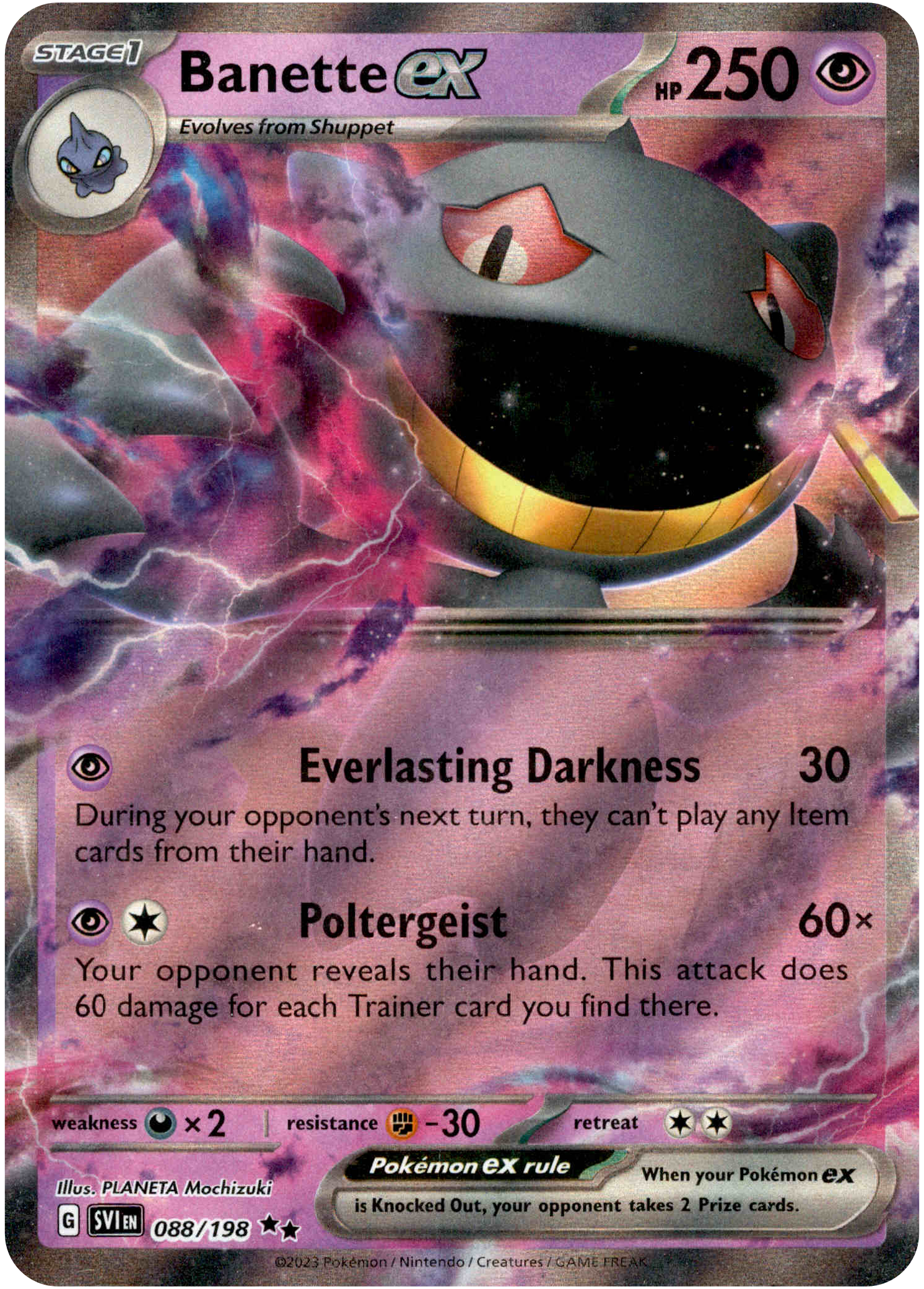 Banette ex - 088/198 - Scarlet & Violet - Holo - Card Cavern