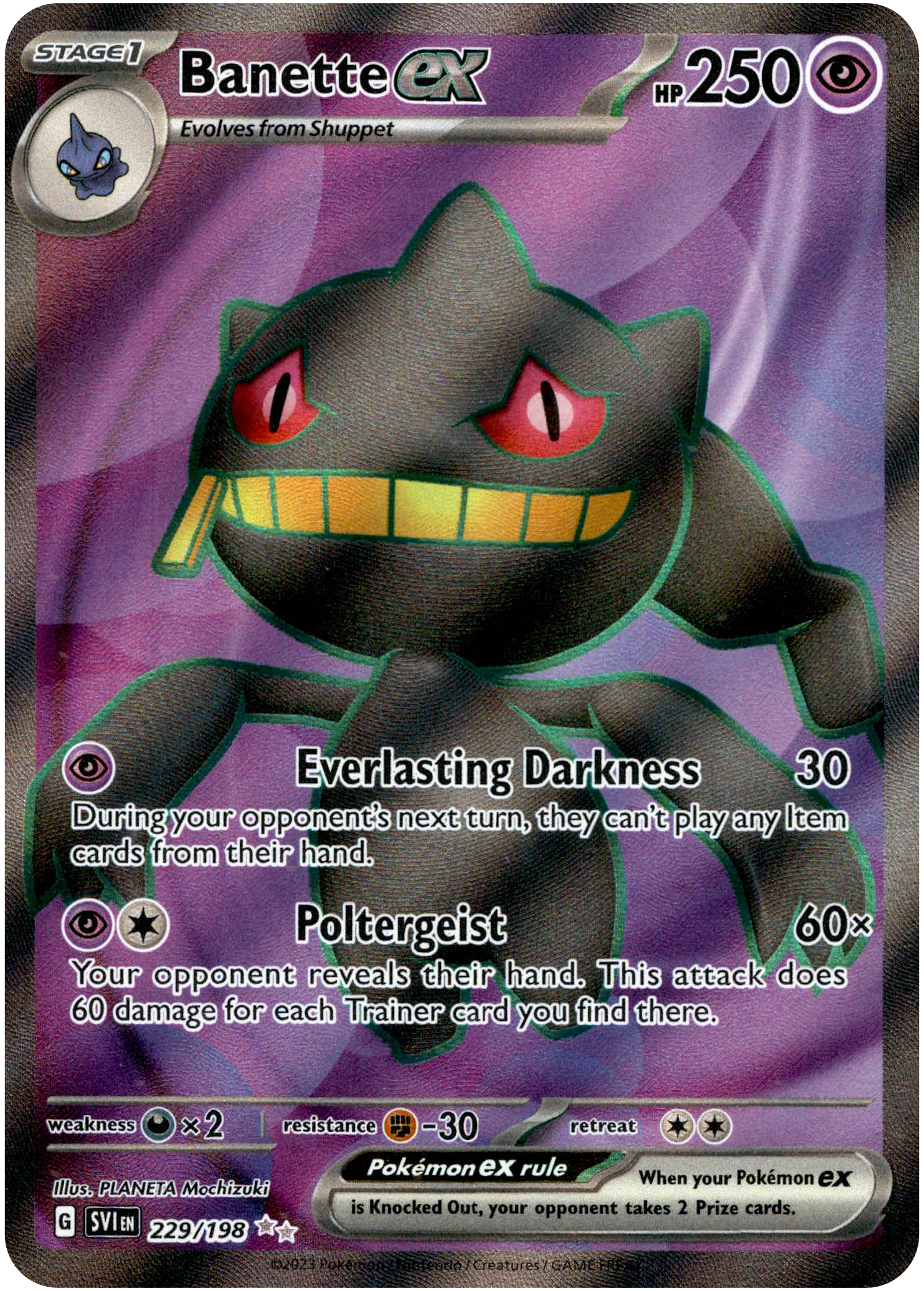 Banette ex - 229/198 - Scarlet & Violet - Holo - Card Cavern