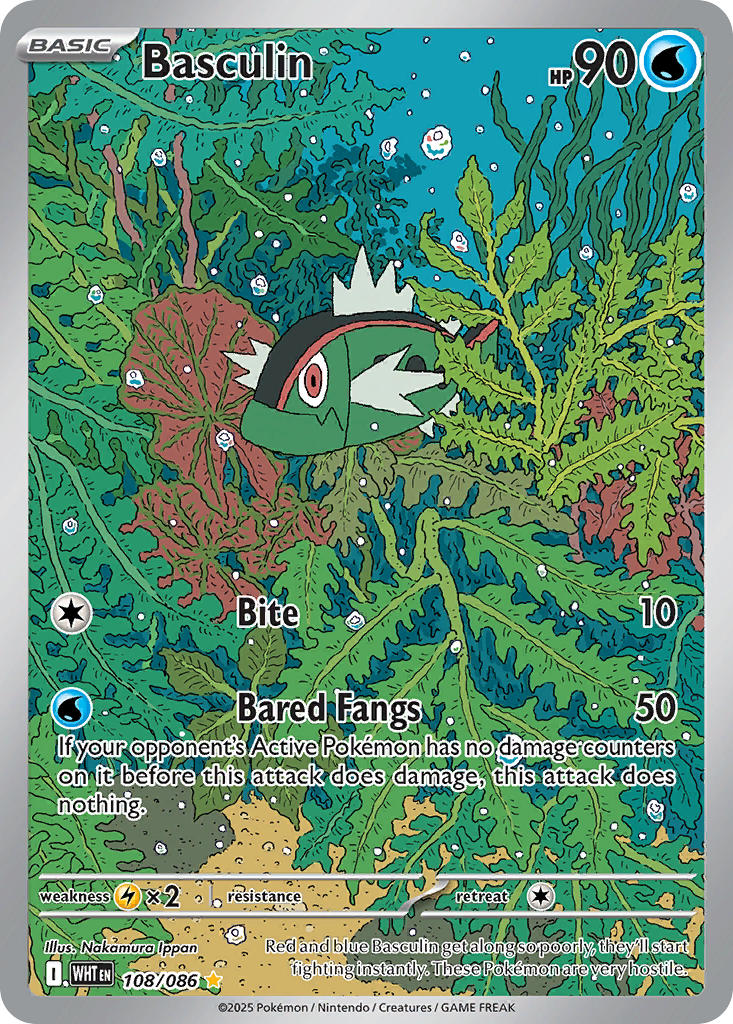 Basculin - 108/086 - White Flare - Holo - Card Cavern