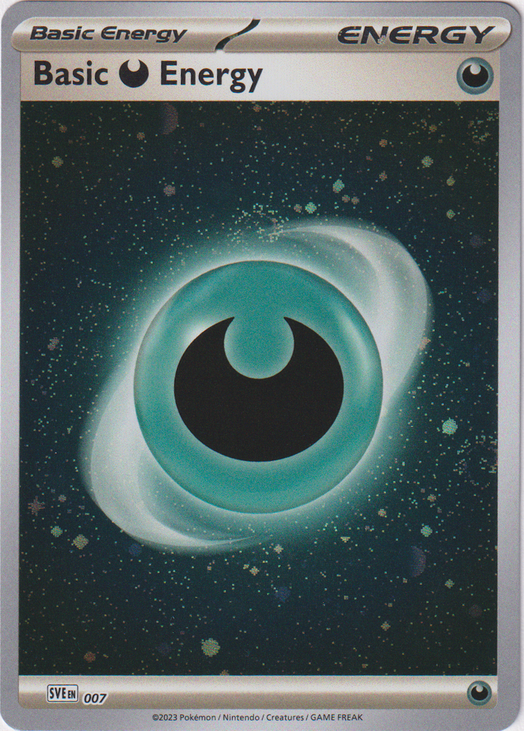 Basic Darkness Energy - 007 - Scarlet & Violet 151 - Galaxy Holo Card Cavern Trading Cards, LLC Basic Darkness Energy - 007 - Scarlet & Violet 151 - Galaxy Holo Card Cavern Trading Cards, LLC