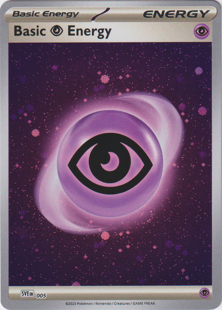 pokemon psychic energy card Center 2023 Tanto Promo #083/SV-P Basic Psychic Energy Originally released February 3 Basic Psychic Energy - 005