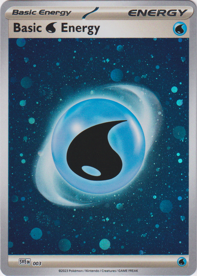 Pokemon Card Water Energy 003 Holo (SVE EV3.5 MEW 151) Near Mint Condition Pokemon Card Water Energy 003 Holo (SVE EV3.5 MEW 151) Near Mint Condition