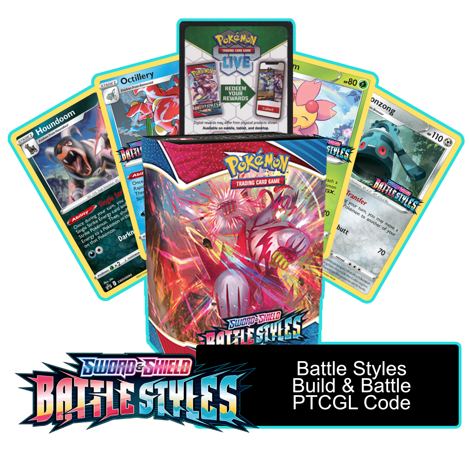 Battle Styles Prerelease Kit - 1 of 4 promos - PTCGL Code - Card Cavern