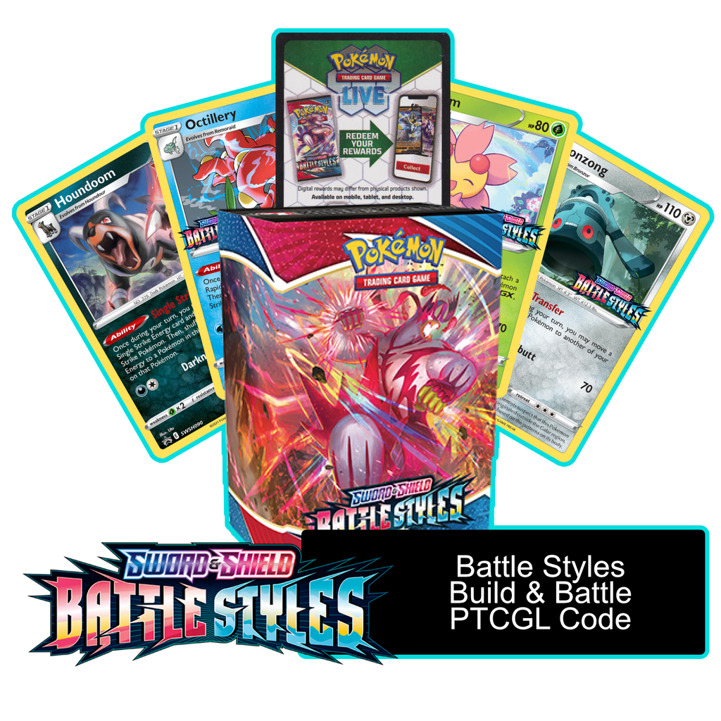Battle Styles Prerelease Kit 1 of 4 promos PTCGL Code Card Cavern