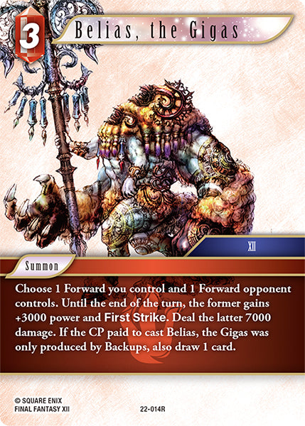 Belias, the Gigas - 22-014R - Hidden Hope - Card Cavern