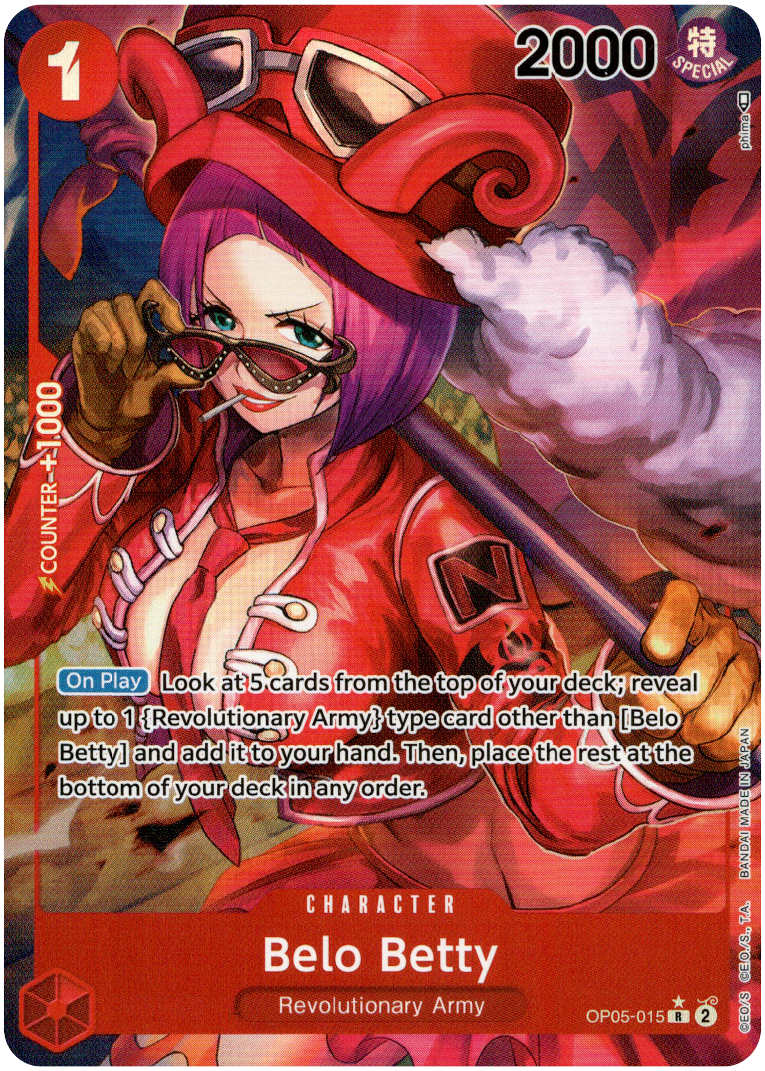 Belo Betty Alternate Art - OP05-015 - Awakening of the New Era - Foil - Card Cavern