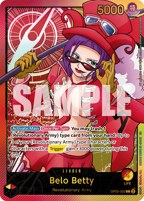 Belo Betty (SPR) - OP05-002 L - Anime 25th Collection - Foil - Card Cavern