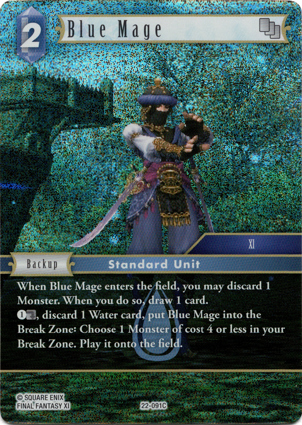 Blue Mage - 22-091C - Hidden Hope - Foil - Card Cavern