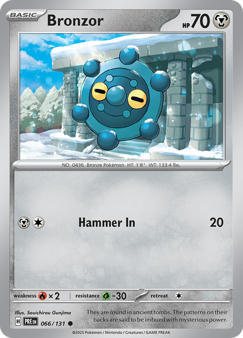 Bronzor - 066/131 - Prismatic Evolutions - Card Cavern