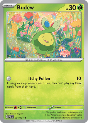 Budew - 004/131 - Prismatic Evolutions - Card Cavern