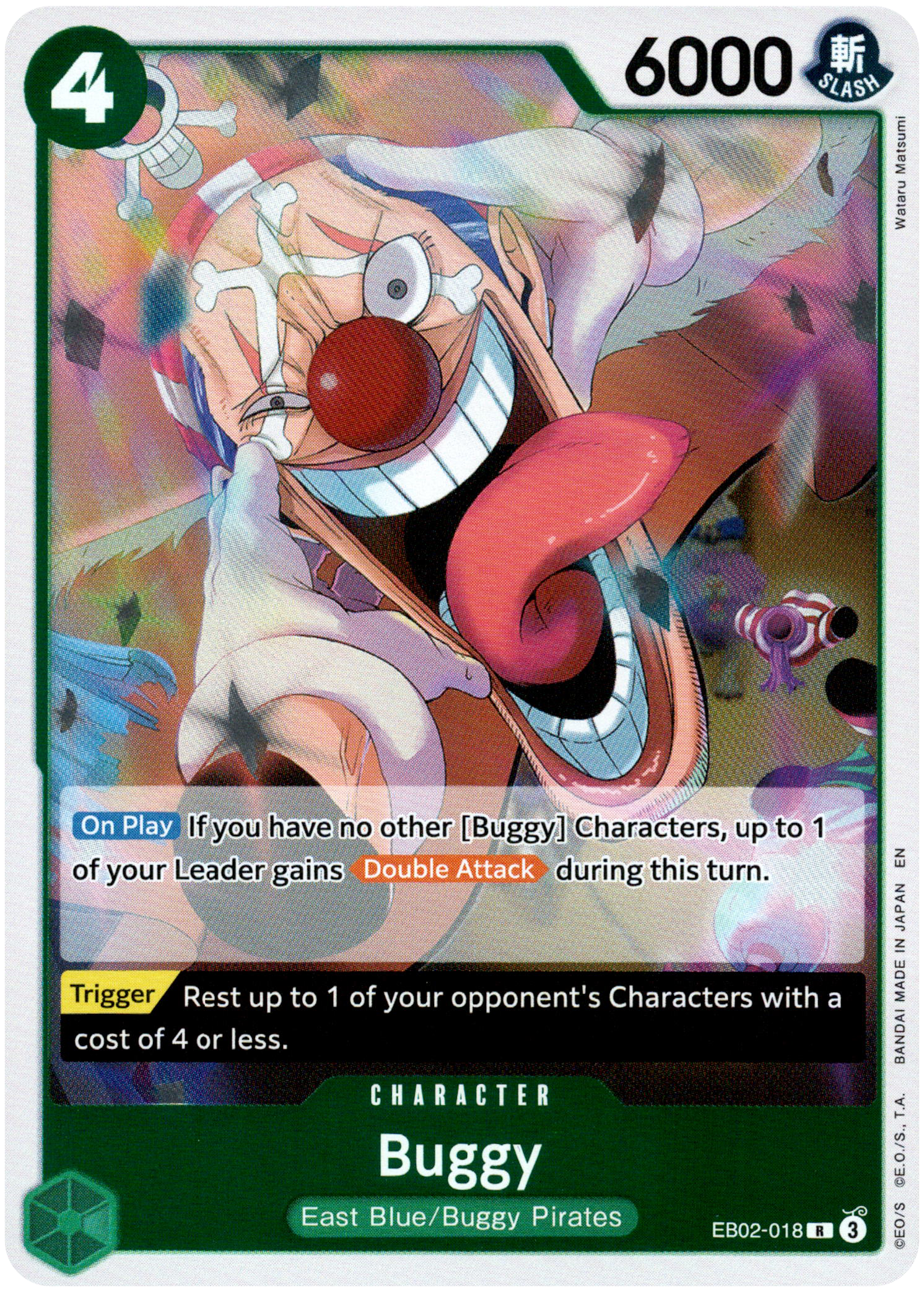 Buggy - EB02-018 R - Anime 25th Collection - Foil - Card Cavern