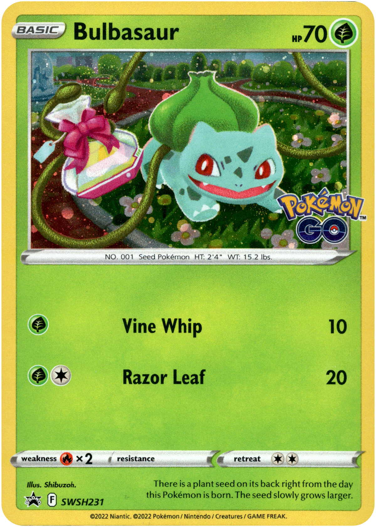 Bulbasaur - SWSH231 - Cosmos Holo - Sword & Shield Promo - Card Cavern