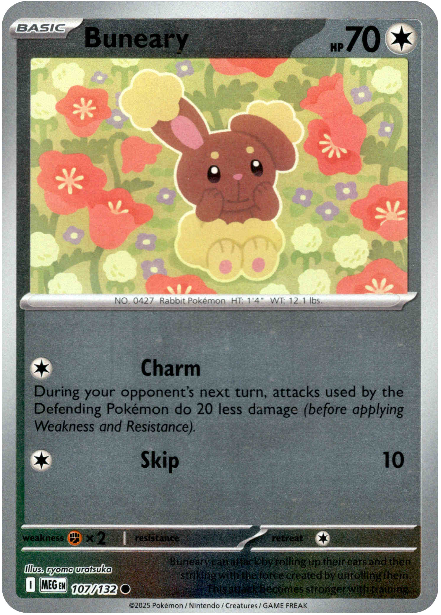 Buneary - 107/132 - Mega Evolution - Reverse Holo - Card Cavern