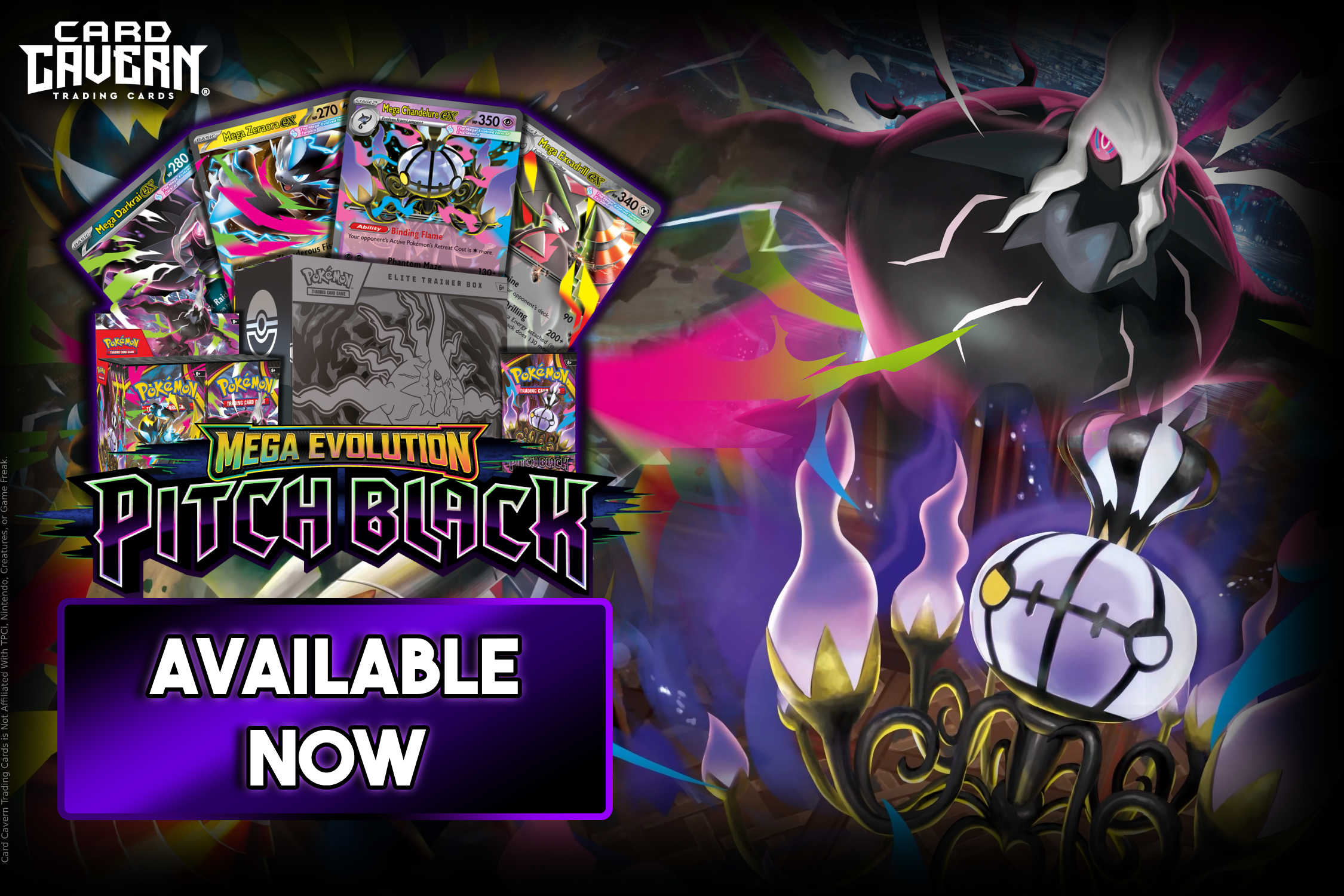 Pitch Black Pokemon Cards | Card Cavern Trading Cards, LLC