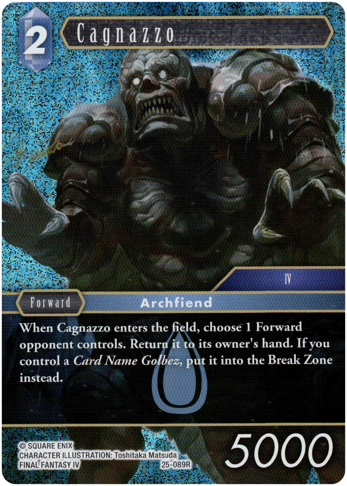 Cagnazzo - 25-089R - Tears of the Planet - Foil - Card Cavern