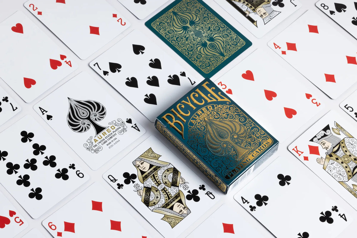 Aureo Gold Bicycle Playing Cards - Card Cavern