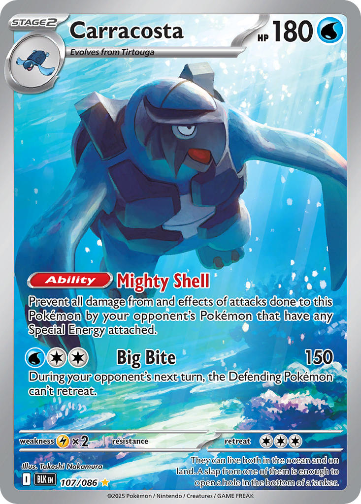 Carracosta - 107/086 - Black Bolt - Holo - Card Cavern