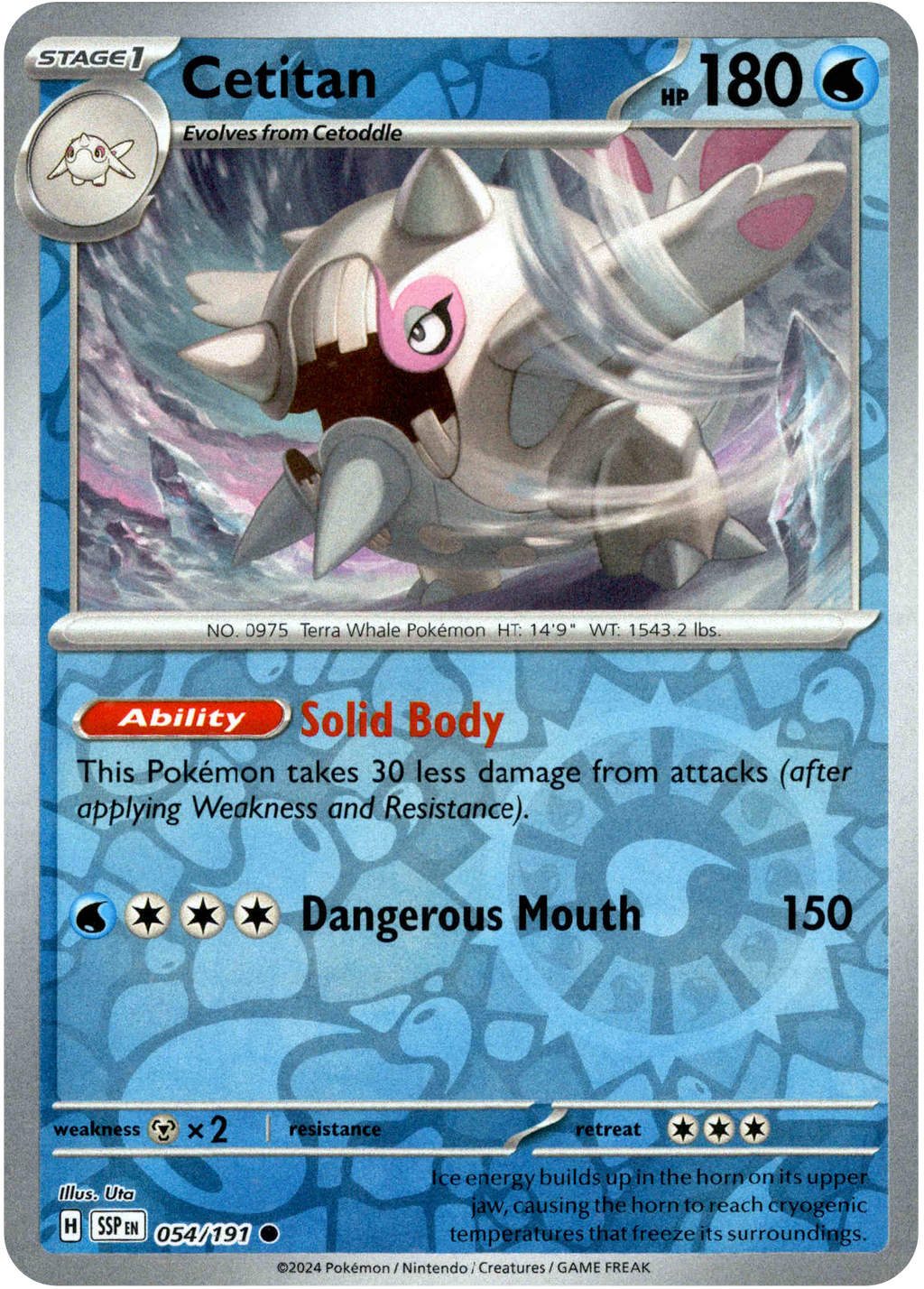 cetitan pokemon card Cetitan - 054/191 - Surging Sparks