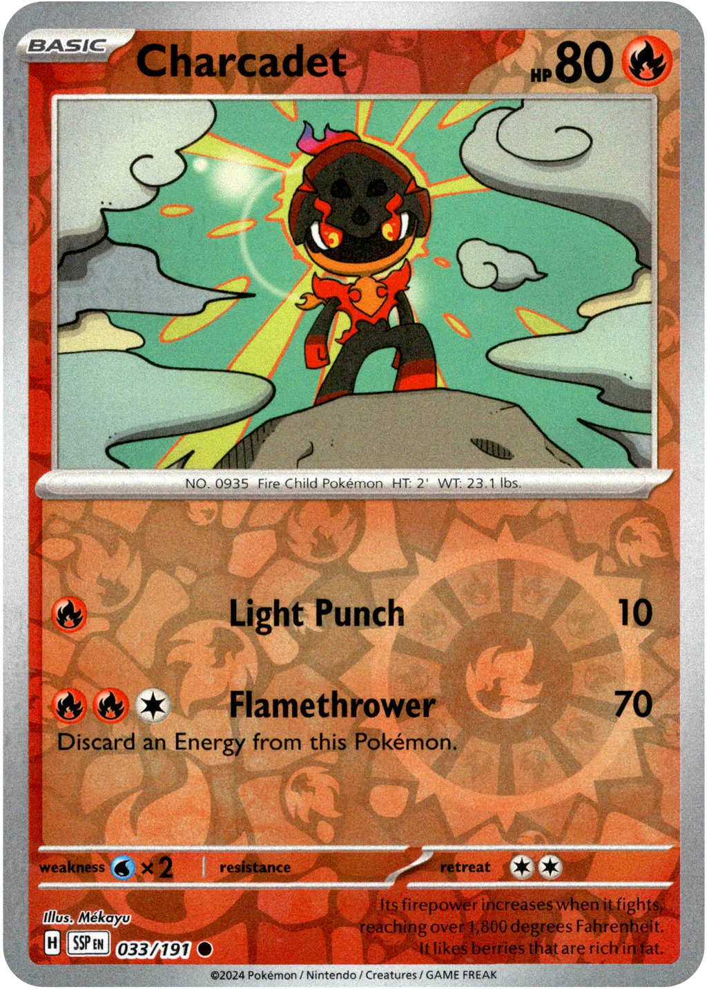 charcadet pokemon card Charcadet - 033/191 - Surging Sparks