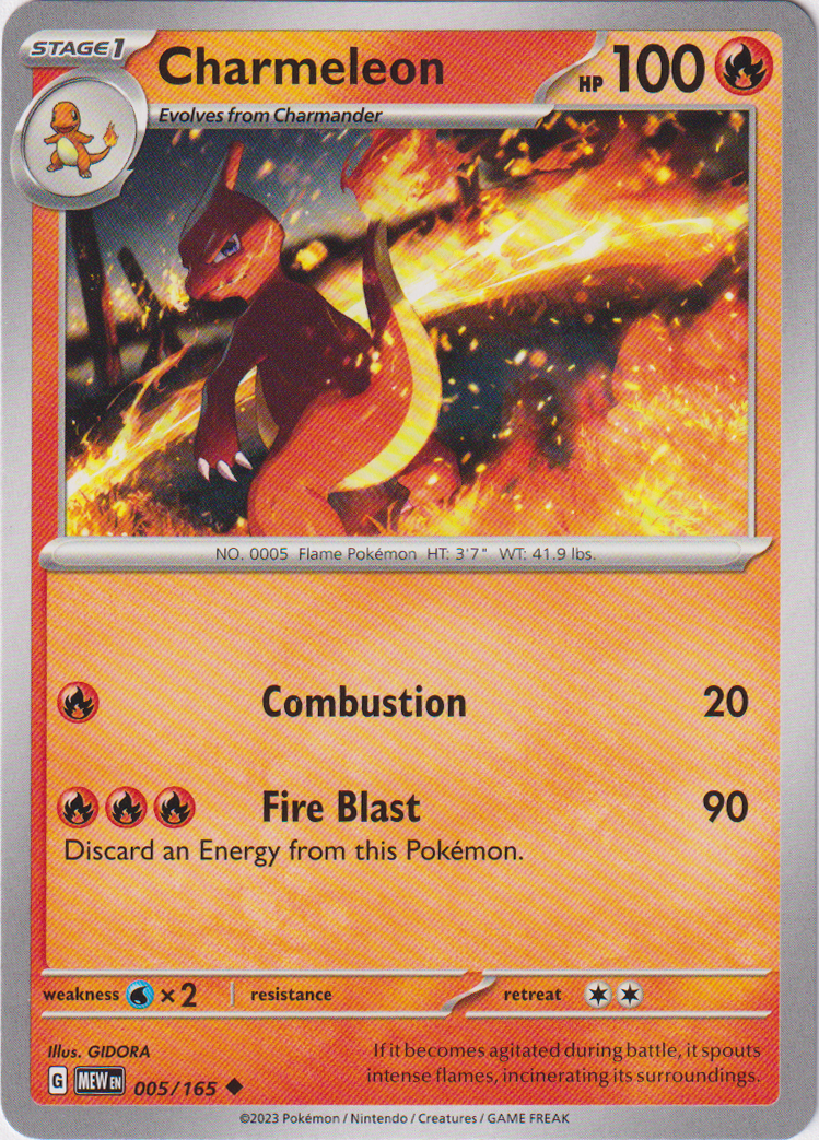 pokemon card value charmeleon Charmeleon - 005/165