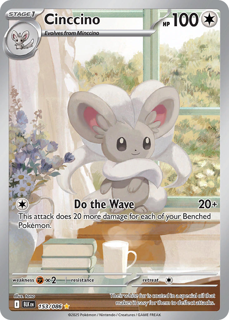 Cinccino - 153/086 - Black Bolt - Holo - Card Cavern