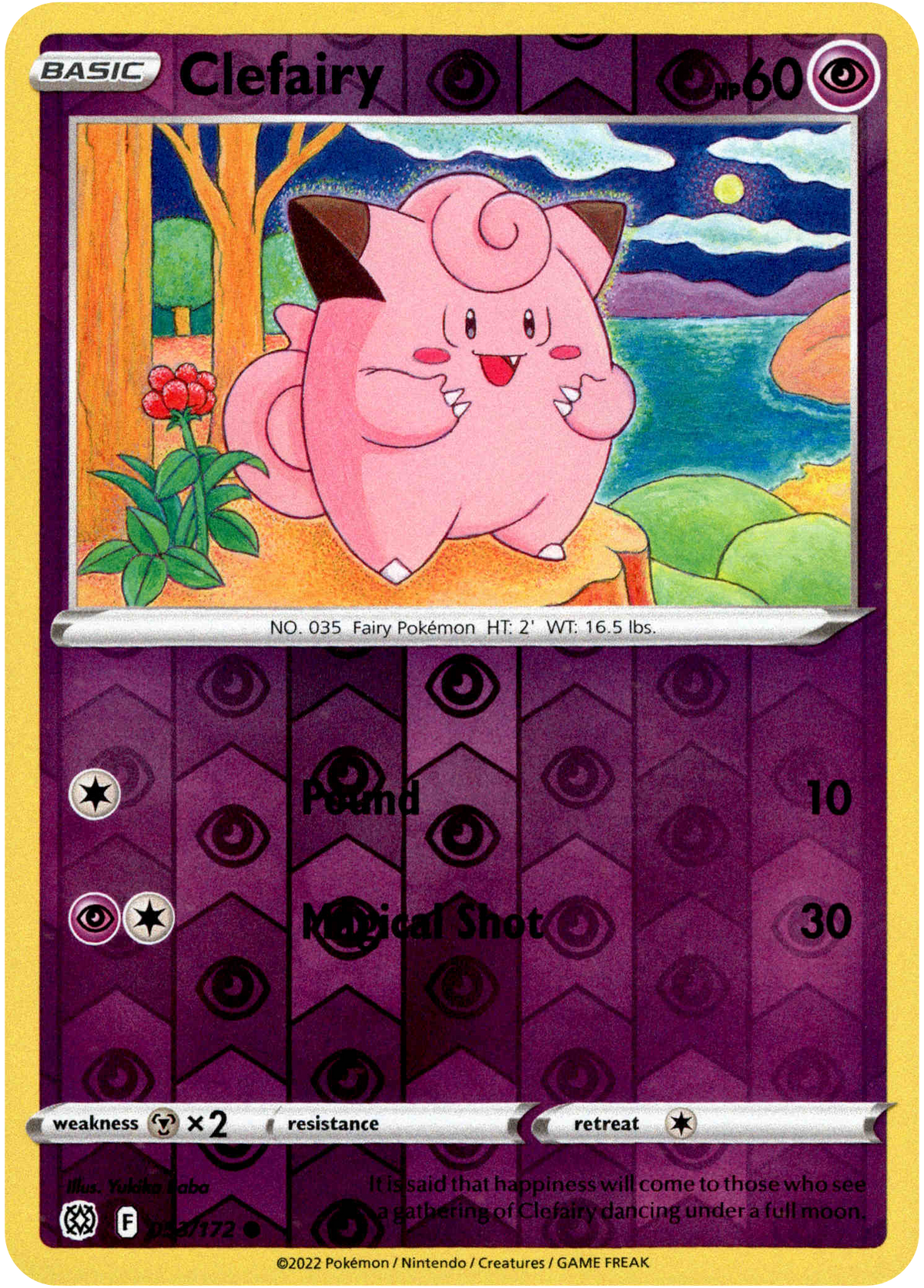 Clefairy - 053/172 - Brilliant Stars - Reverse Holo - Card Cavern