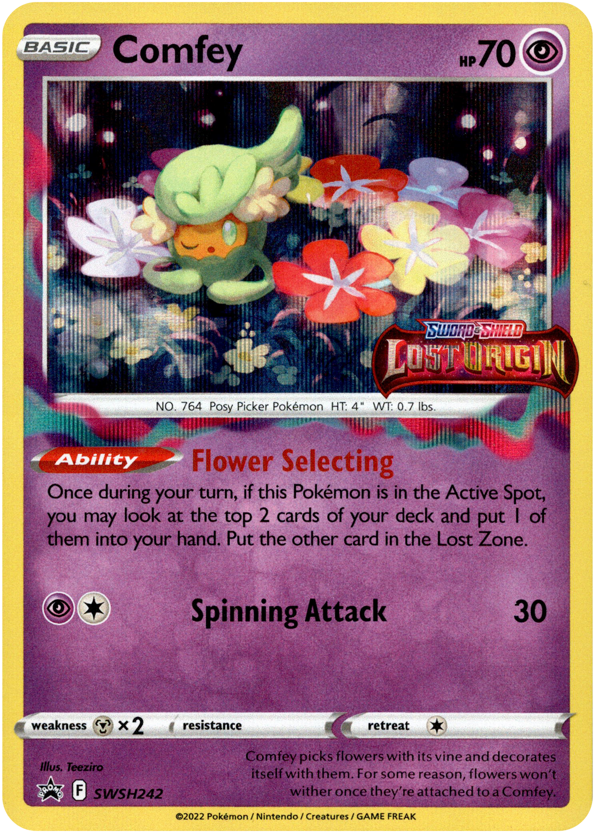 Comfey - SWSH242 - Sword & Shield Promo - Card Cavern