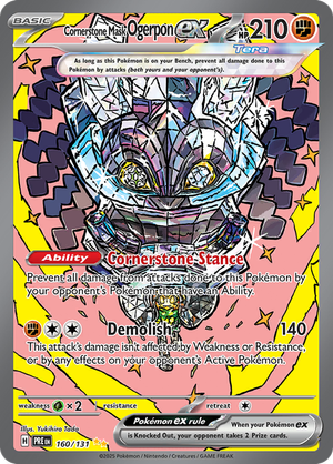 Cornerstone Mask Ogerpon ex - 160/131 - Prismatic Evolutions - Holo - Card Cavern