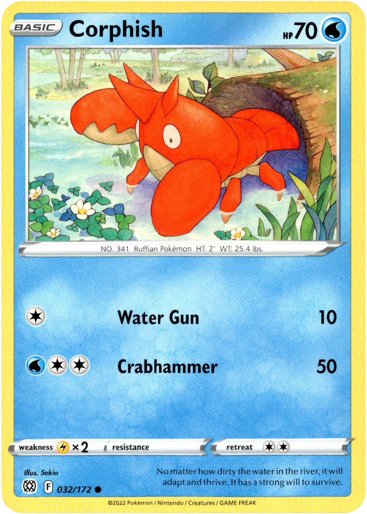 Corphish - 032/172 - Brilliant Stars - Card Cavern