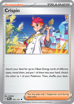 Crispin - 105/131 - Prismatic Evolutions - Card Cavern