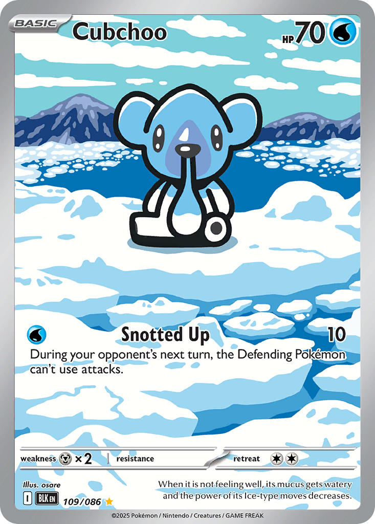 Cubchoo - 109/086 - Black Bolt - Holo - Card Cavern