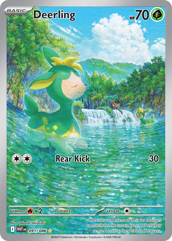 Deerling - 091/086 - White Flare - Holo - Card Cavern