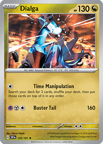pokemon surging sparks top cards Dialga - 135/191 - Surging Sparks