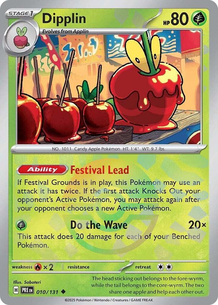 Dipplin (Poke Ball Pattern) - 010/132 - Prismatic Evolutions - Holo - Card Cavern