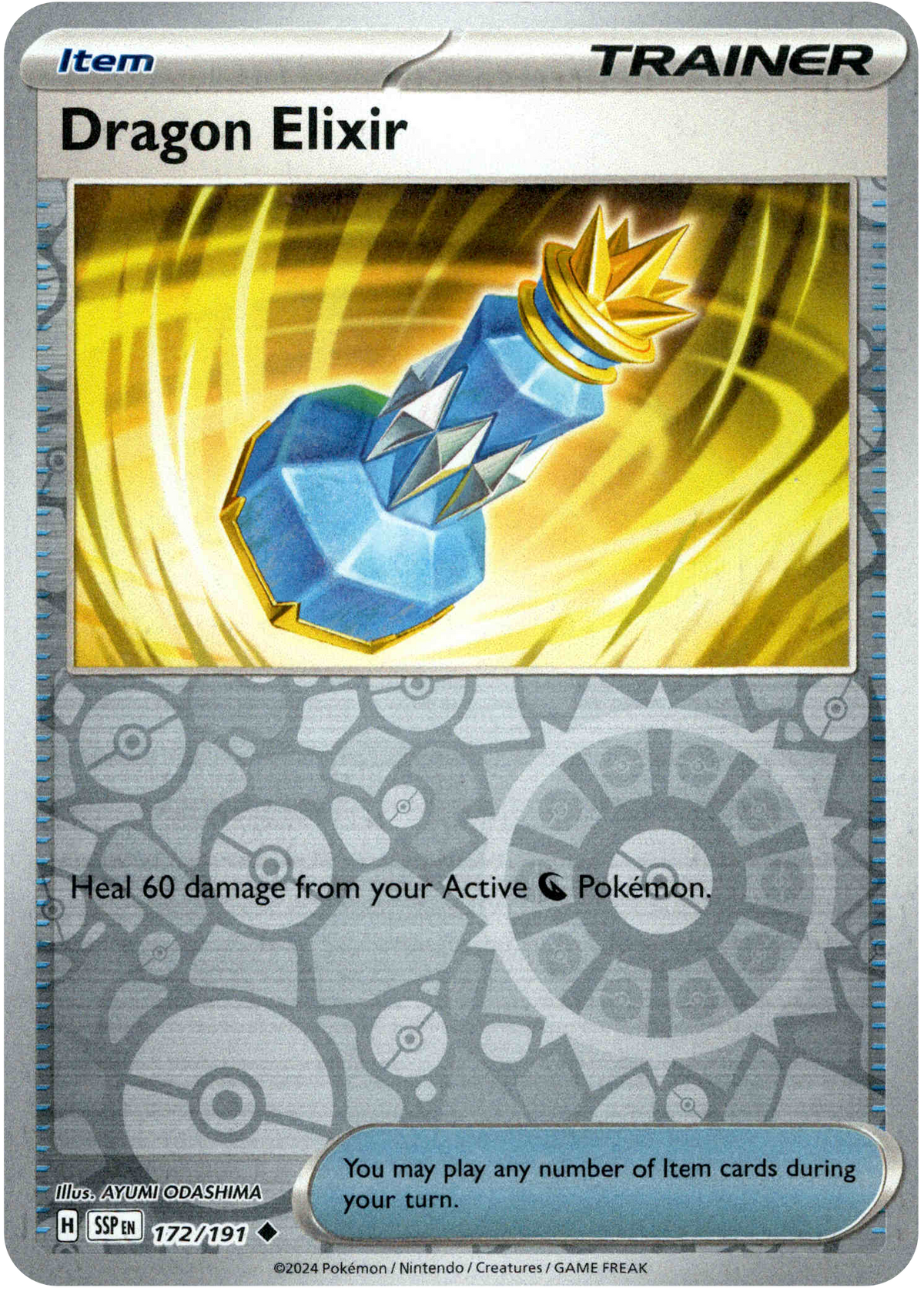 Dragon Elixir - 172/191 - Surging Sparks - Reverse Holo - Card Cavern