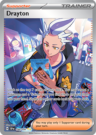 Drayton - 244/191 - Surging Sparks - Holo - Card Cavern